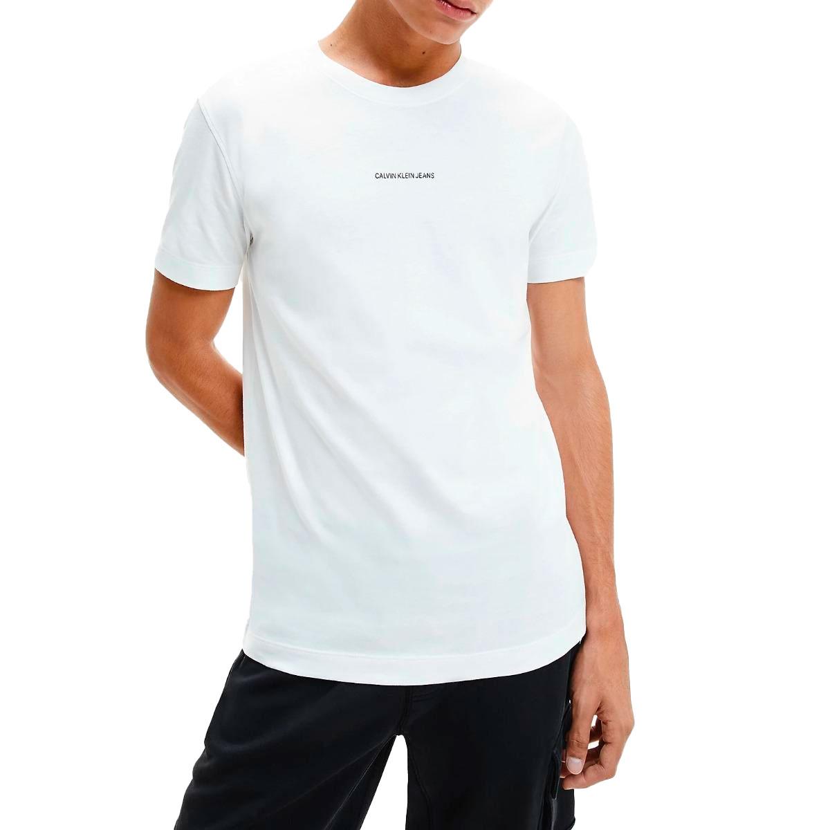 T-shirt Calvin Klein Jeans CK The Basics in cotone biologico da uomo rif.  J30J31 | eBay