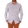 Camicia GMF 965 con microfantasia regular fit con bottoni da uomo rif. 911216