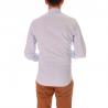 Camicia GMF 965 con microfantasia regular fit con bottoni da uomo rif. 911216