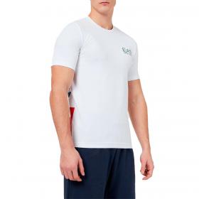 T-shirt Emporio Armani EA7 in jersey con logo a contrasto da uomo rif. 3KPT25 PJ3NZ
