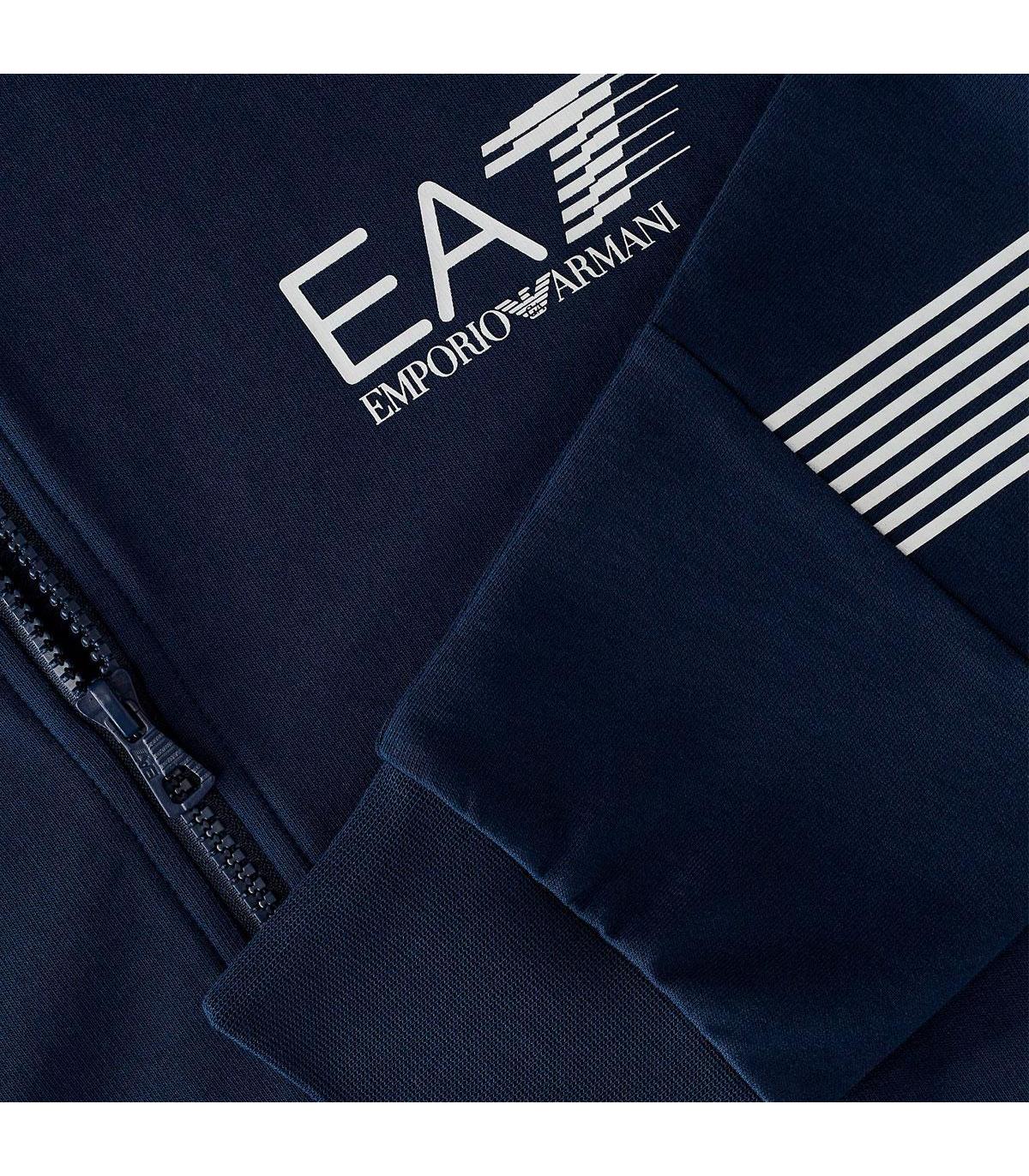 Tuta sportiva Emporio Armani EA7 in cotone con logo frontale da uomo rif.  3KPV54 PJ05Z