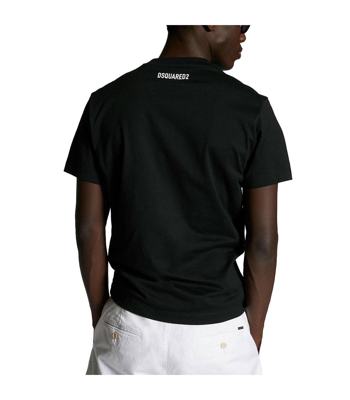 T-shirt Dsquared2 DSQ2 con maxi stampa 