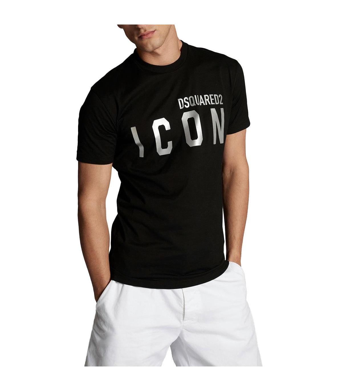 T-shirt Dsquared2 icon S79GC0003S23009312 rosso | FRMODA.com