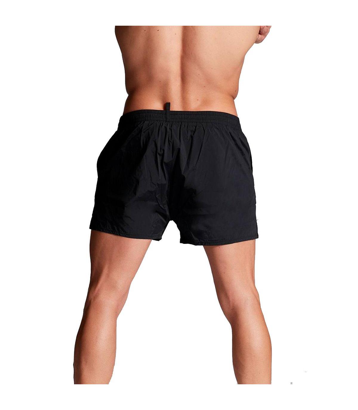 Costume a boxer con stampa posteriore da Uomo di DSquared² in Nero Uomo Abbigliamento da Moda mare da Pantaloncini da bagno e da surf 