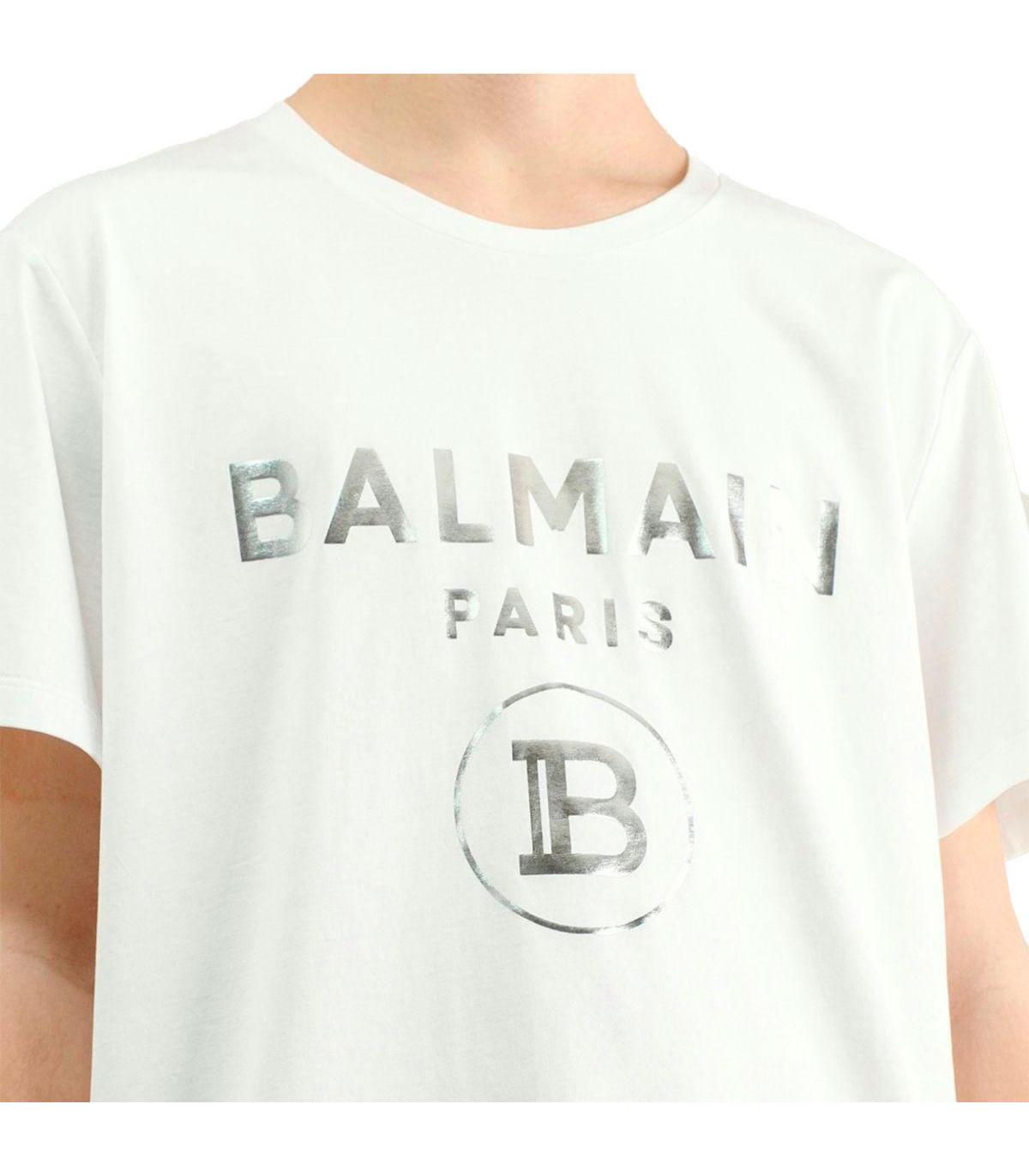 T-shirt nera in cotone con logo Balmain Paris bianco Nero Uomo | T-Shirt  Balmain ⋆ Adalberto Lombardo
