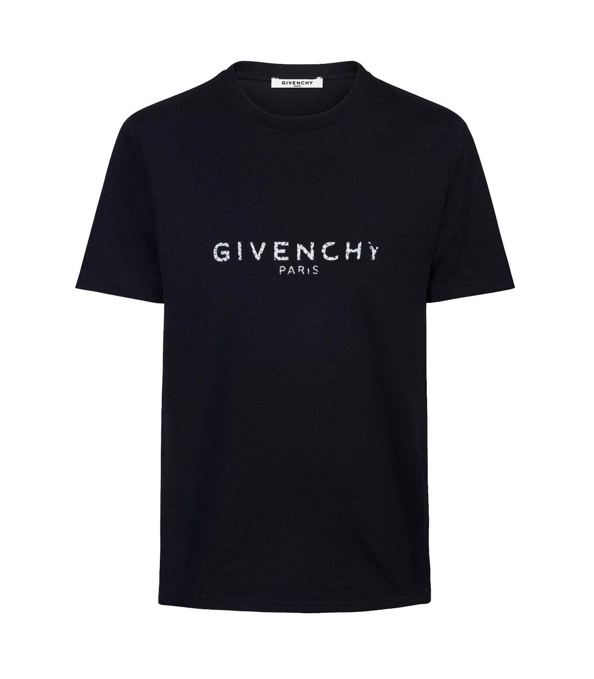 T-shirt Givenchy Paris slim fit con stampa da uomo rif. BM70K93002