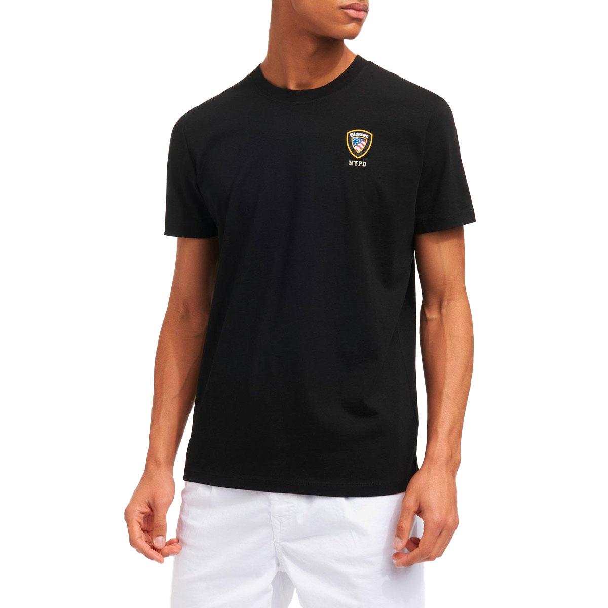 T-shirt  con logo Scudo Nypd da uomo rif. 21SBLUH02130-004547