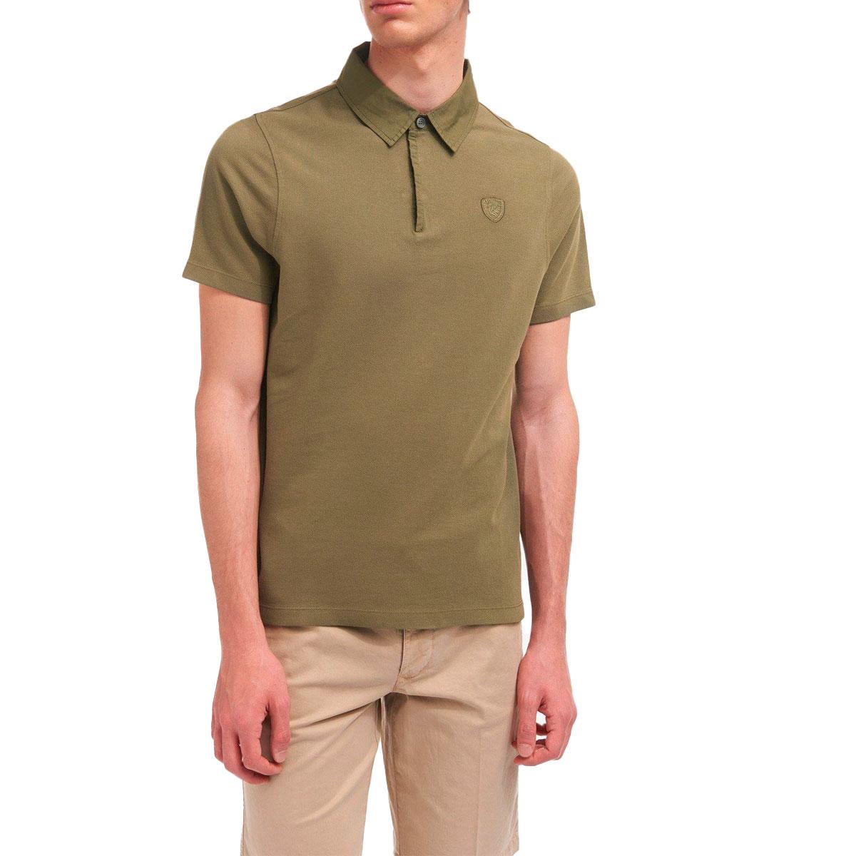 Polo  con collo in popeline da uomo rif. 21SBLUT02328-005979