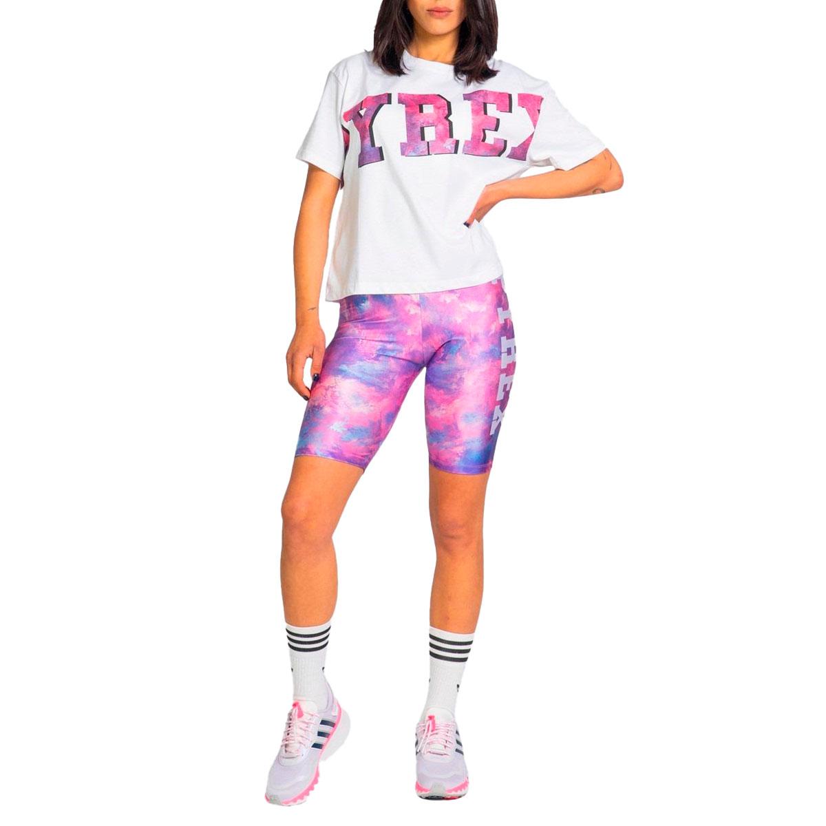 Completo corto Pyrex con stampa tie dye ciclista in tuta da donna rif.  21EPB4225 | eBay