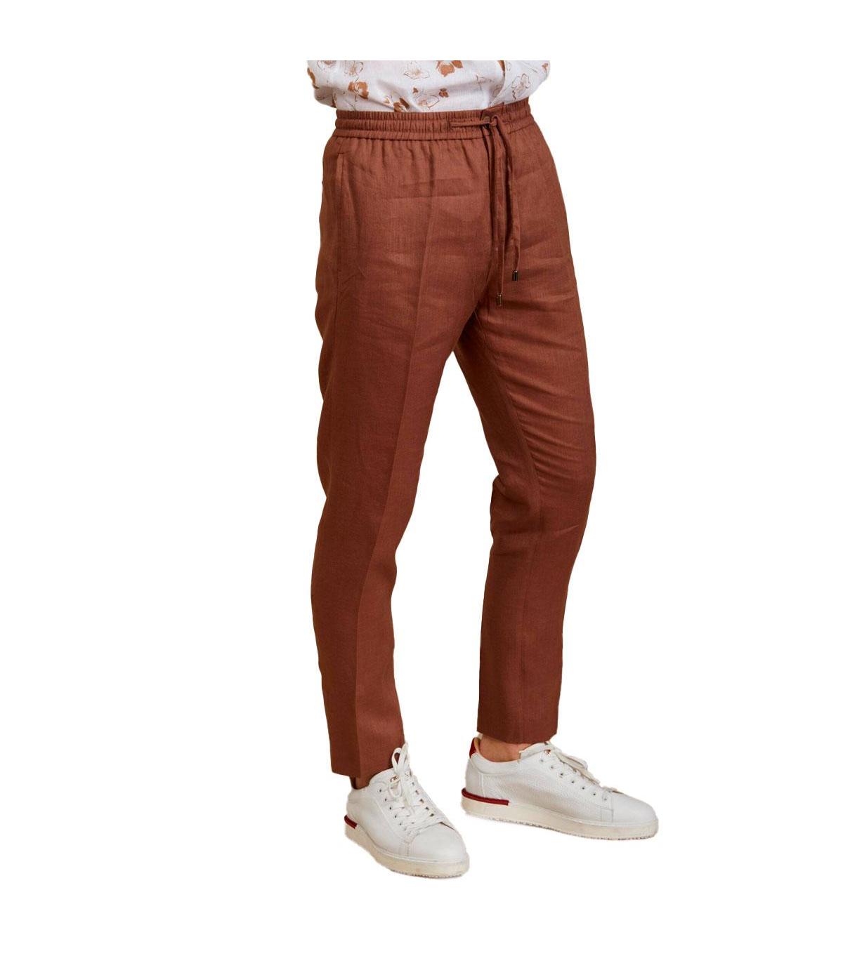 Pantaloni pantalaccio Outfit in lino da uomo rif. OF1S2S1P029