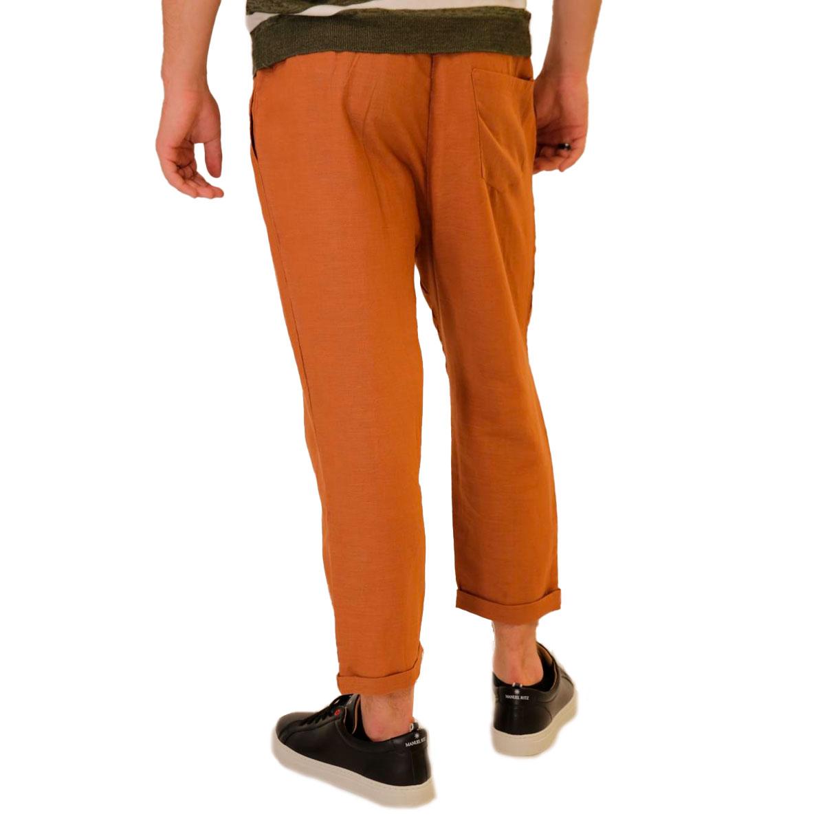 Pantaloni Over-d con lacci in vita in misto lino da uomo rif. OM662PN | eBay