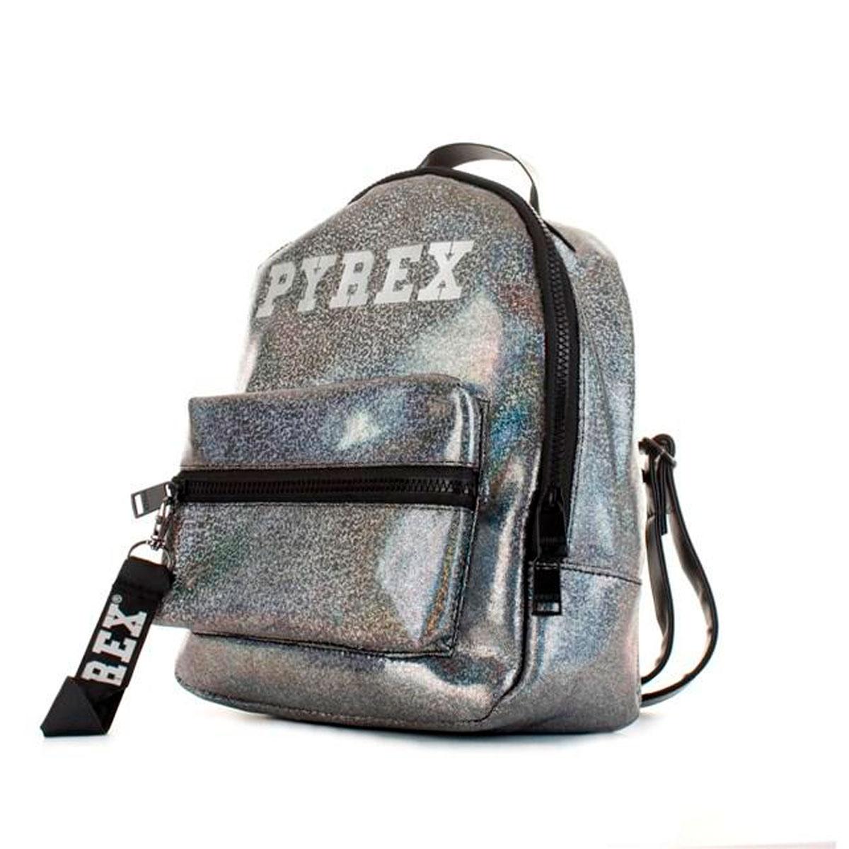ZAINO PYREX CON effetto olografico e stampa centrale da donna rif. PY050281  EUR 64,90 - PicClick IT