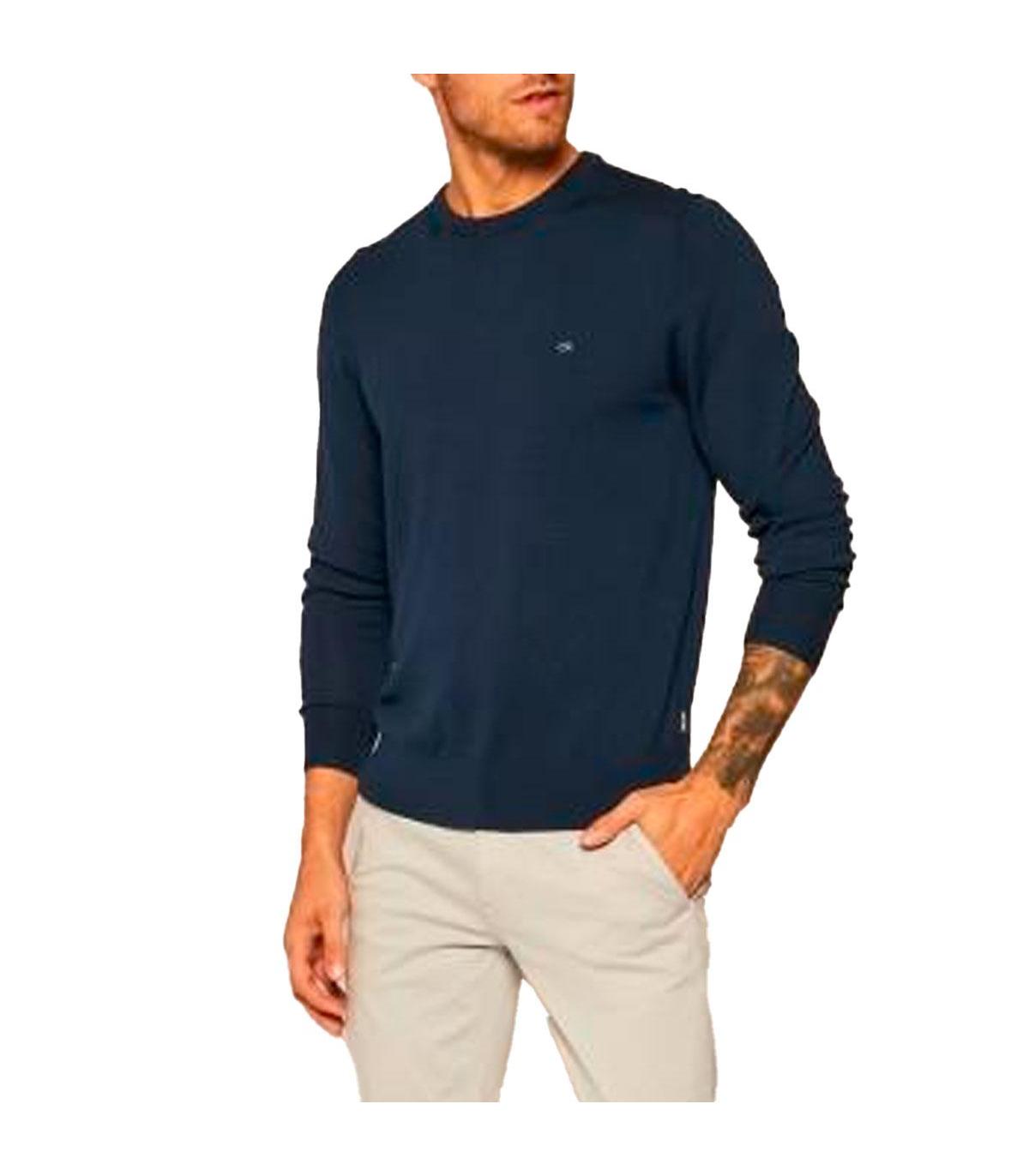 Maglione Calvin Klein girocollo in lana superior da uomo rif