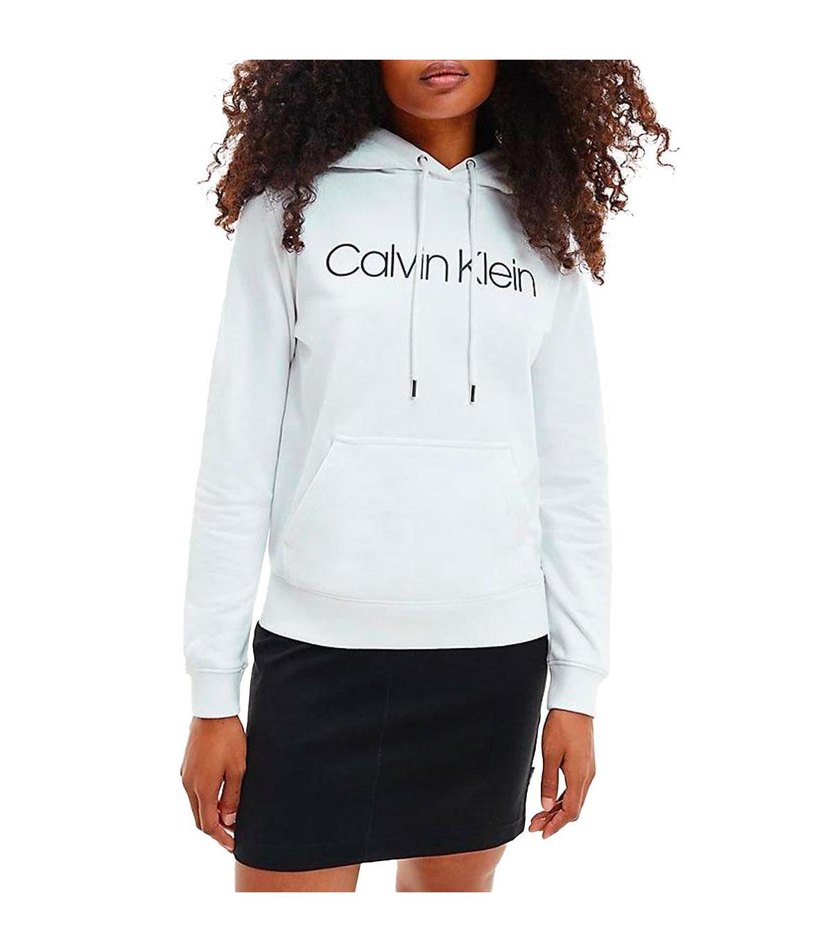 Felpa Calvin Klein con cappuccio con logo in cotone biologico da donna rif.  K20K202687
