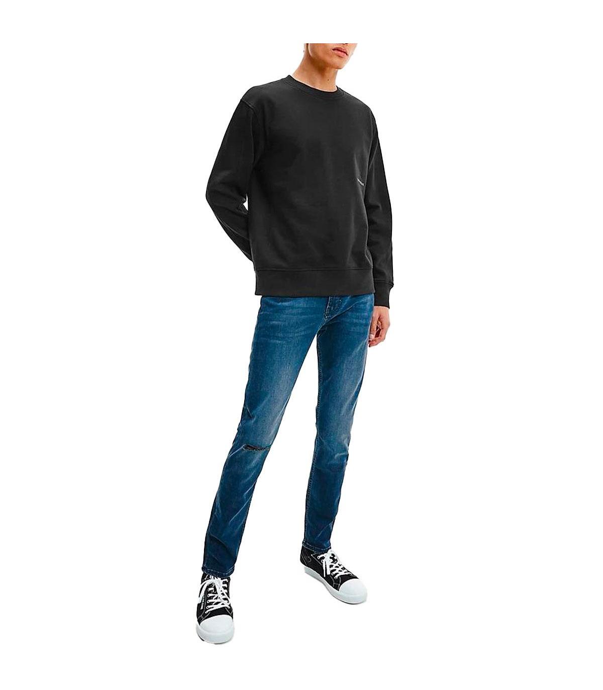 Felpa Calvin Klein Jeans in cotone biologico con logo da uomo rif.  J30J318176