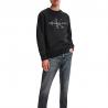 Felpa Calvin Klein Jeans con monogramma in cotone biologico con logo da uomo rif. J30J319365