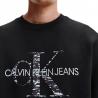 Felpa Calvin Klein Jeans con monogramma in cotone biologico con logo da uomo rif. J30J319365