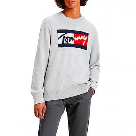 Pullover Tommy Jeans relaxed fit con logo sul petto da uomo rif. DM0DM11365