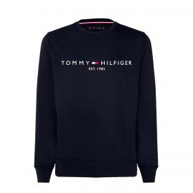 Felpa Tommy Hilfiger girocollo con logo sul petto da uomo rif. MW0MW11596
