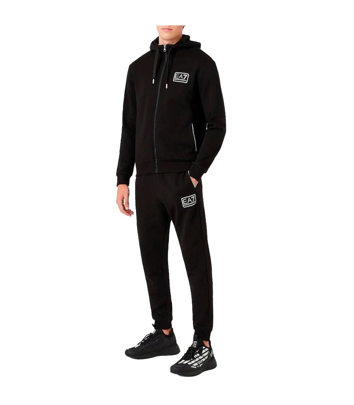 Tuta Emporio Armani EA7 Core Identity con logo frontale da uomo rif. 6KPV68  PJ07Z