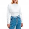 Felpa Calvin Klein Jeans girocollo con elastico in vita da donna rif. J20J216890