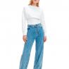 Felpa Calvin Klein Jeans girocollo con elastico in vita da donna rif. J20J216890