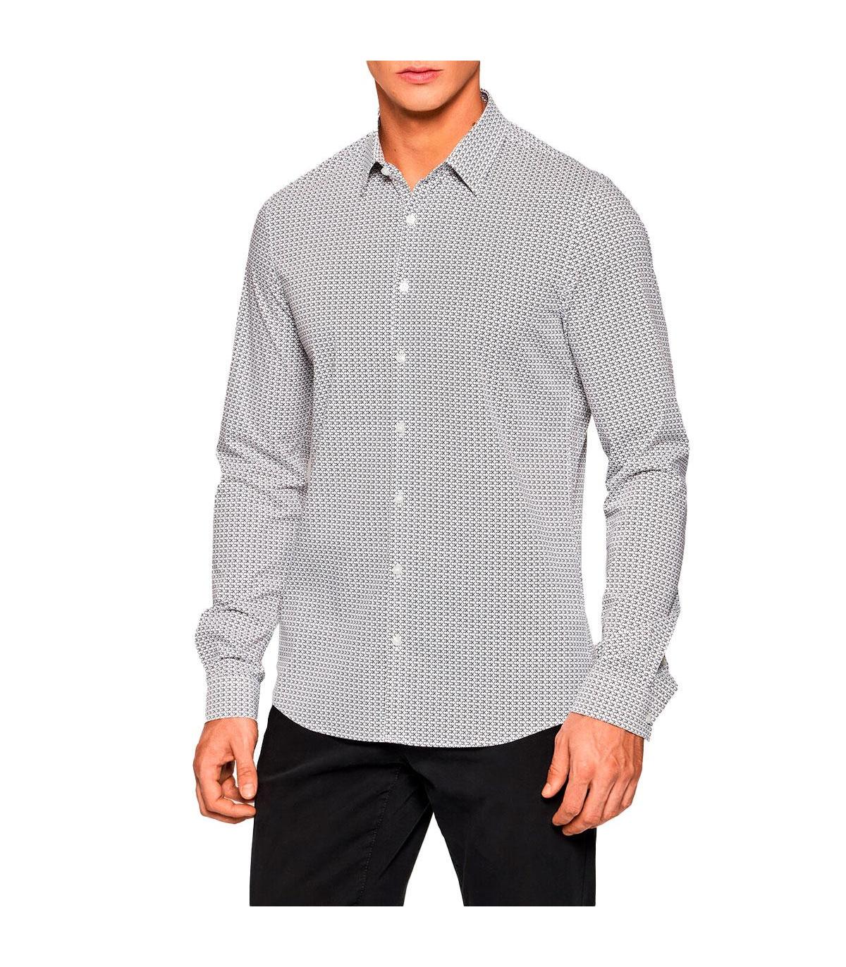 Camicia Calvin Klein extra slim fit logo all over da uomo rif. K10K107823
