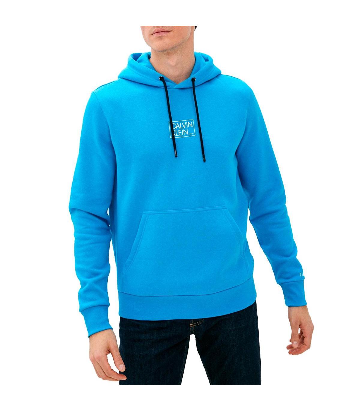Felpa Calvin Klein con cappuccio e logo da uomo rif. K10K108181