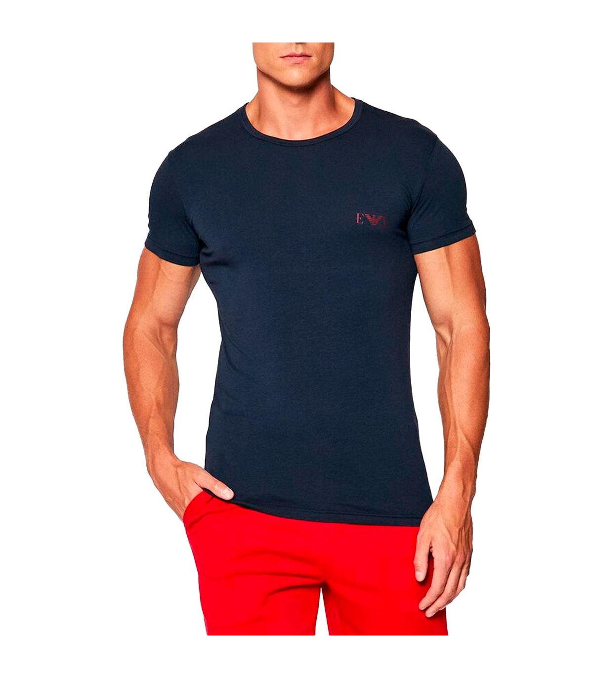 Polo con logoEmporio Armani in Cotone da Uomo colore Rosso Uomo Abbigliamento da T-shirt da Polo 