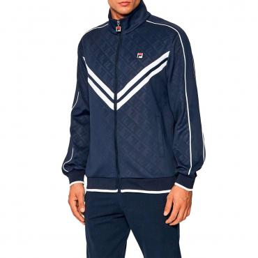 Felpa fila cheap con zip nera