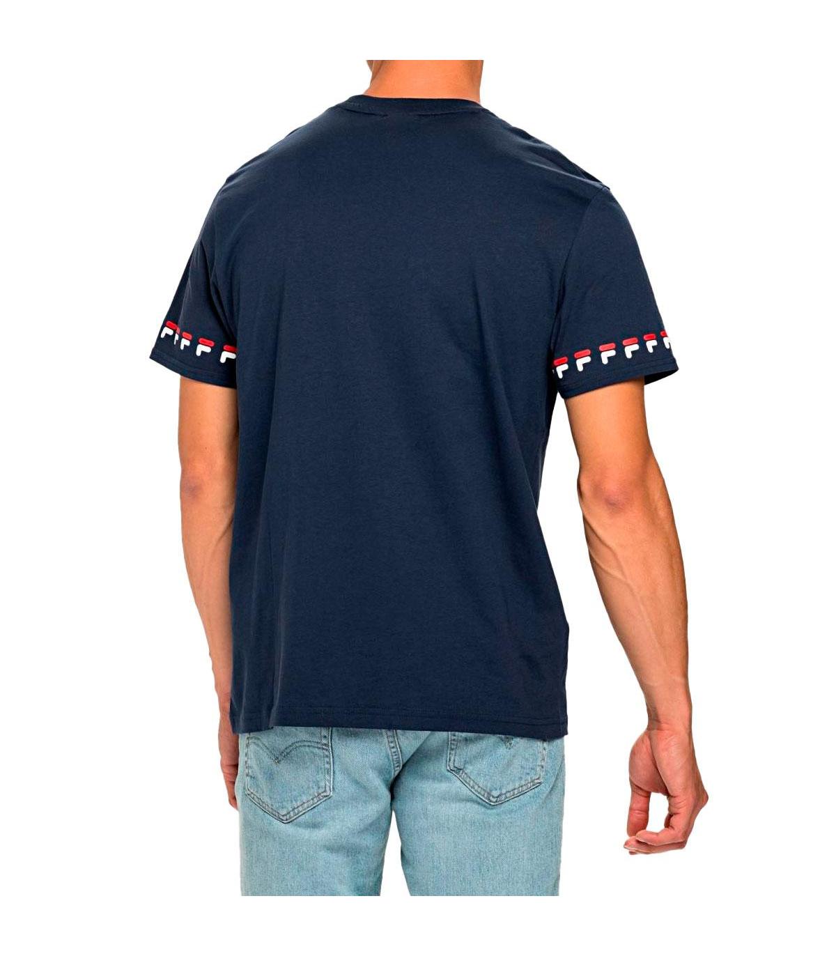T shirt Fila Tiburon con logo ripetuto sulle maniche da uomo rif. 689176