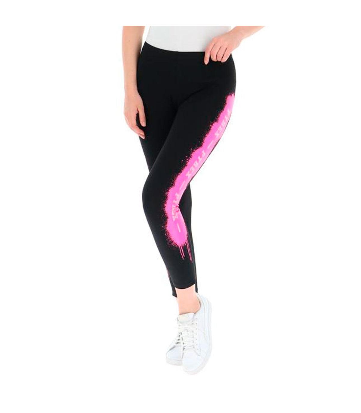 Leggings Pyrex bande laterali con stampa logo da donna rif. 21IPB42665