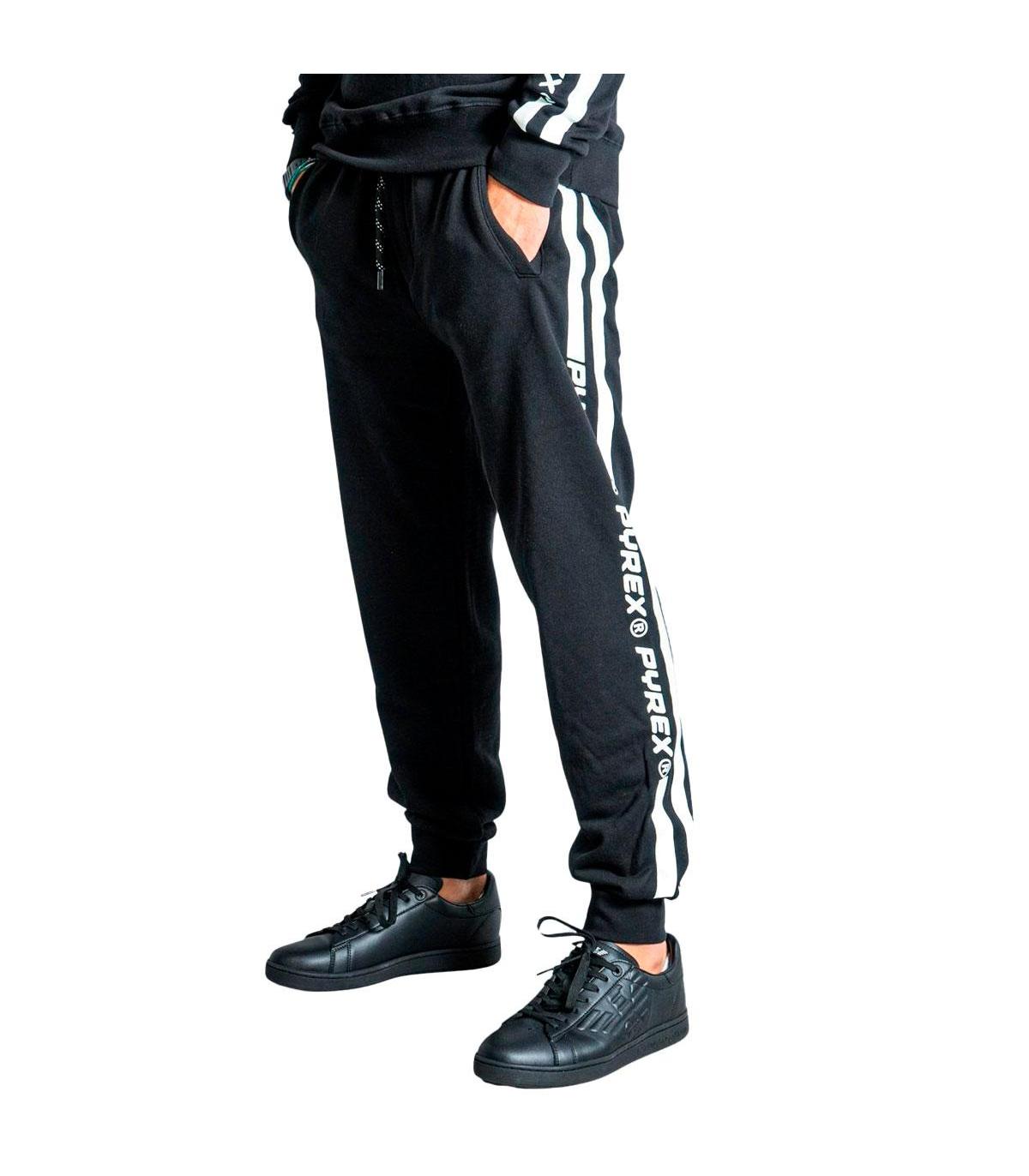 Pantaloni Pyrex in tuta con stampa sulla tasca da uomo rif. 21IPB42538