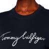 Felpa Tommy Hilfiger con logo ricamato sul petto da donna rif. WW0WW30659