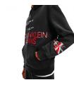Felpa Calvin Klein Jeans Multi Logo con cappuccio in cotone da uomo rif. J30J319366