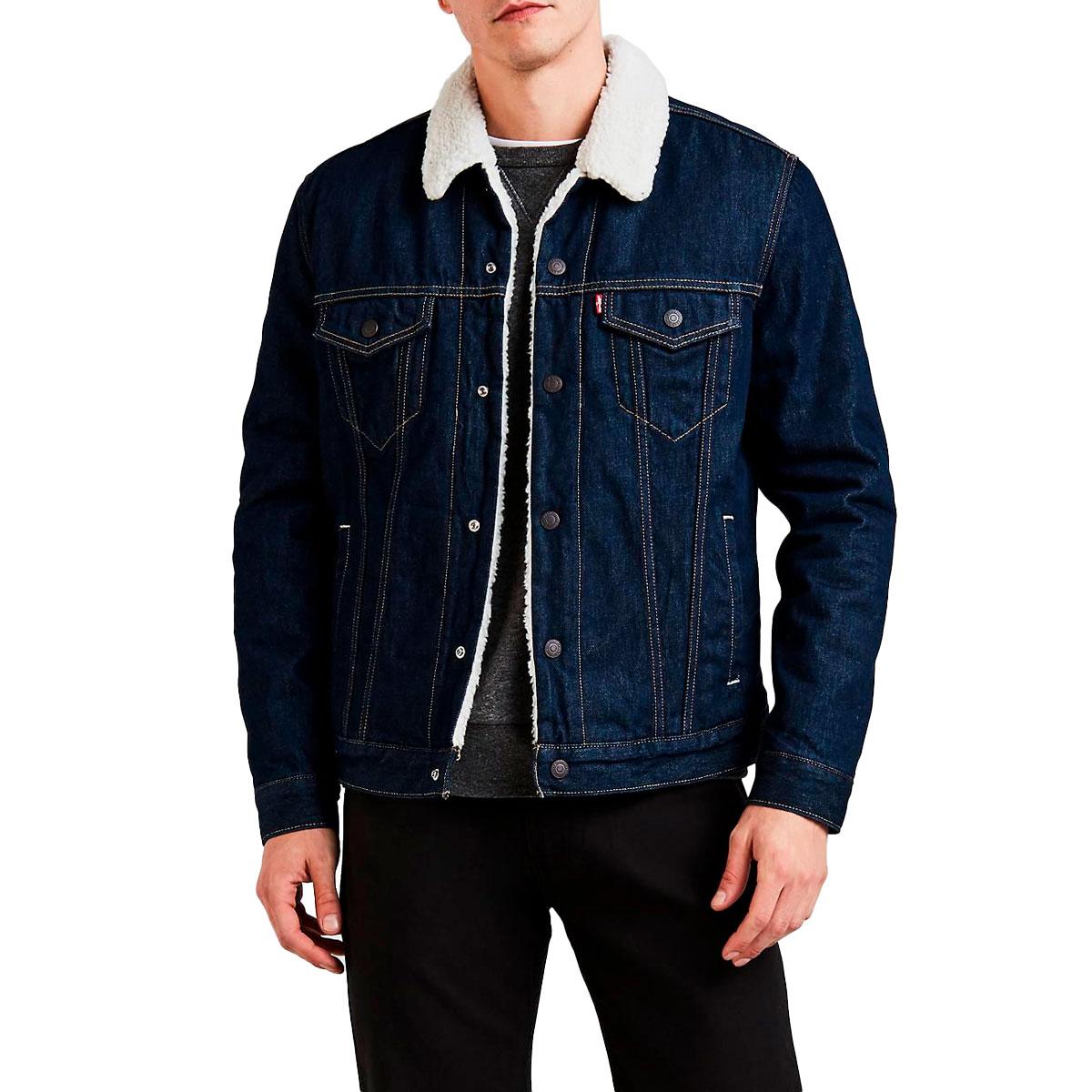 Giubbotto Giacca Levi's Trucker Type II in sherpa da uomo rif. 16365-0084
