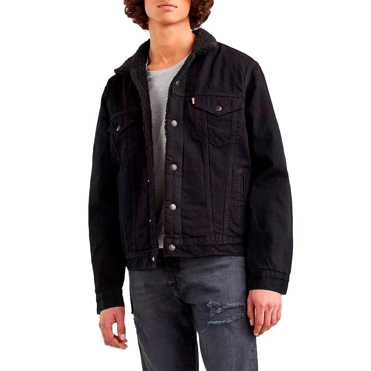 Giubbotto Giacca Levi's Trucker Type II in sherpa da uomo rif. 16365-0100