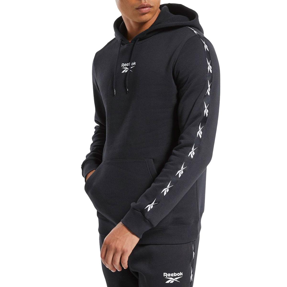 Felpa Reebok Training Essentials Tape con cappuccio da uomo rif. GQ4212