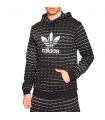 Felpa Adidas Adicolor Essentials Trefoil Monogram con cappuccio da uomo rif. H13492