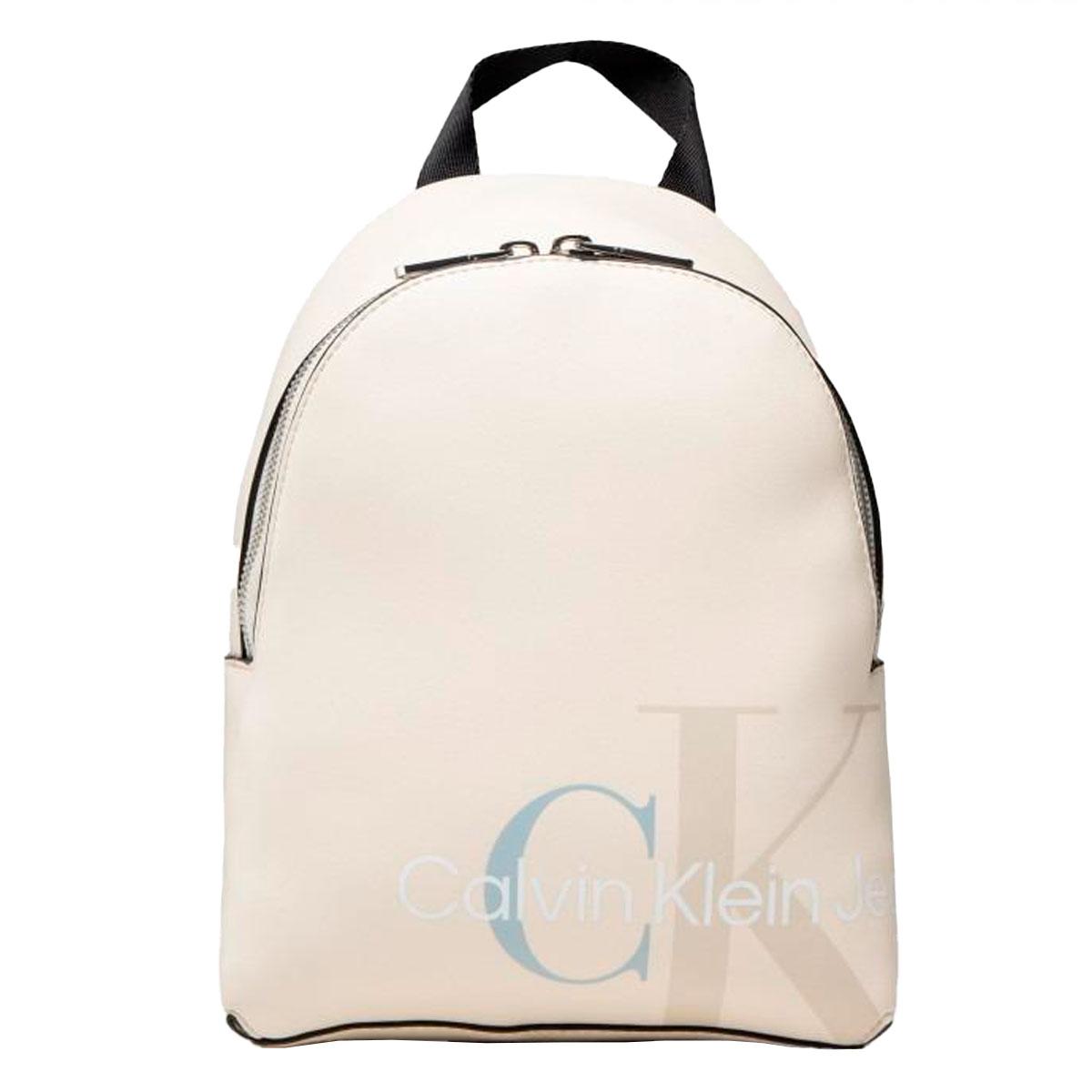 Zaino Calvin Klein Jeans rotondo piccolo logo con monogramma da donna rif.  K60K608933