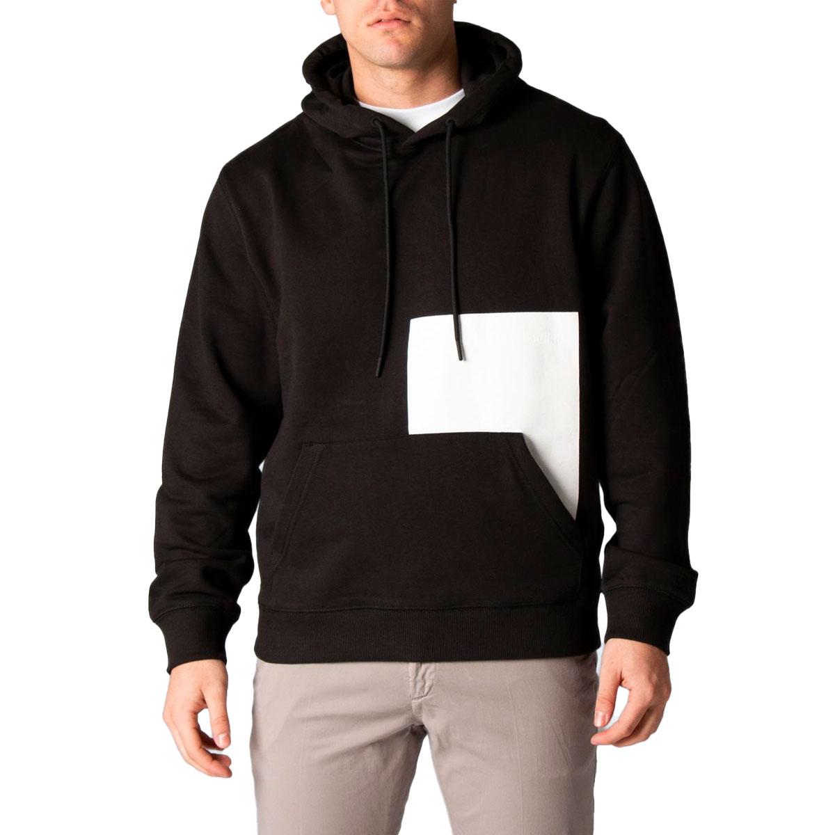 Felpa Calvin Klein Jeans con cappuccio e logo colorblock taglio relaxed da  uomo rif. J30J319697
