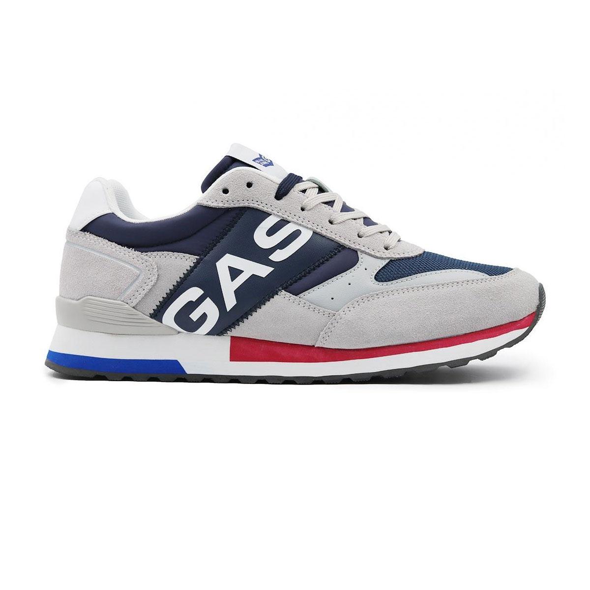 Scarpe Sneakers Gas Yohn Mix casual con logo in camoscio da uomo rif.  GAM213915