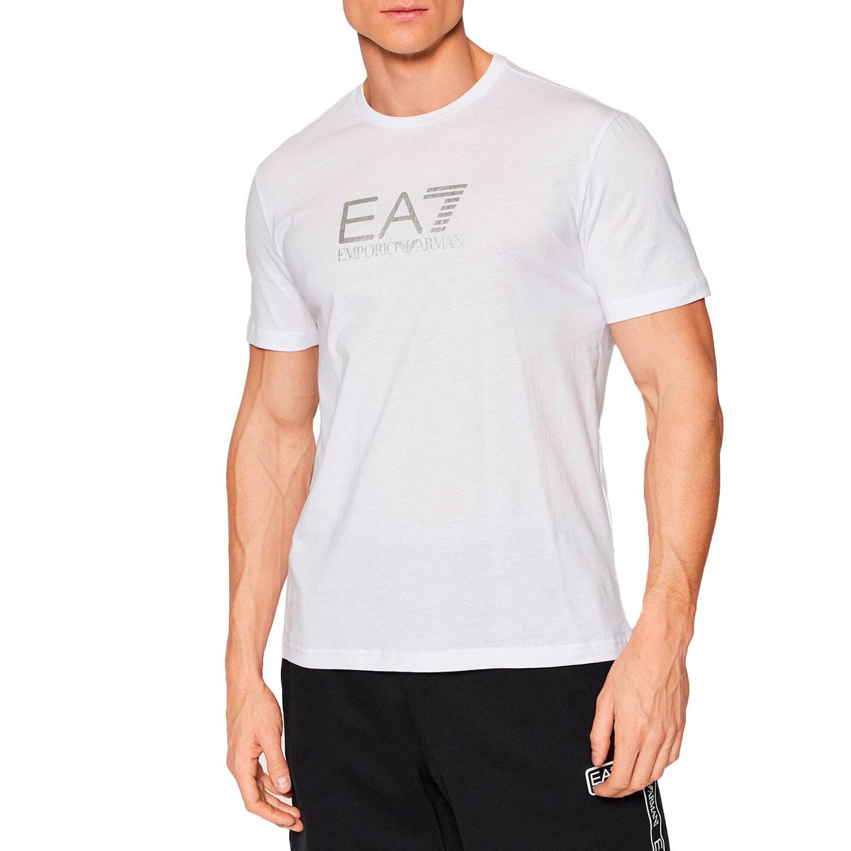 T-shirt Emporio Armani EA7 Regular Fit con logo sul petto da uomo rif.  3LPT39 PZ02Z