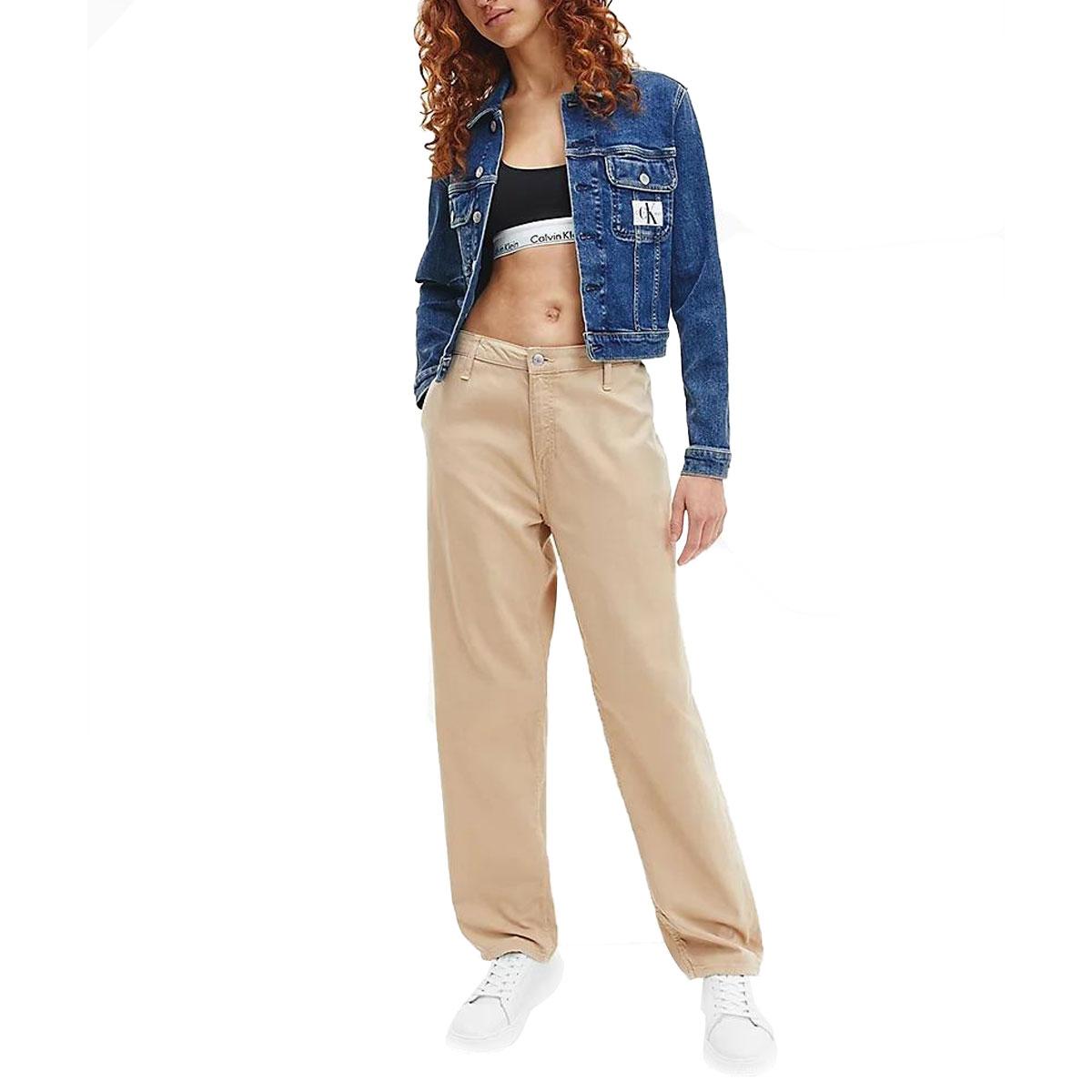 Giubbotto Giacca Calvin Klein Jeans corta in denim da donna rif. J20J218485