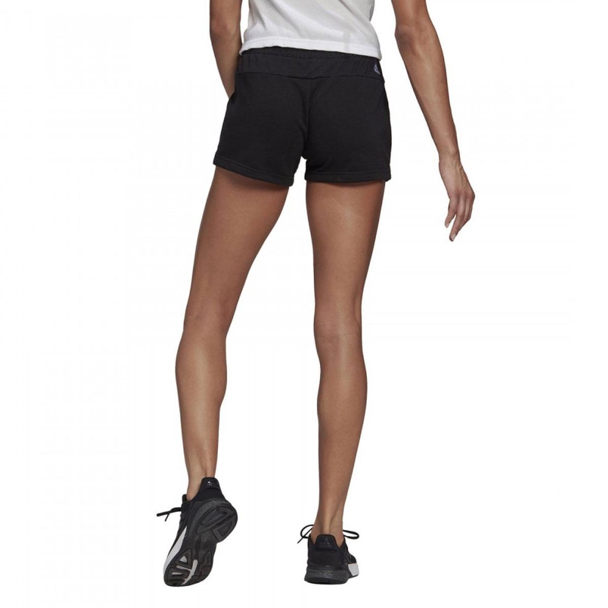 Shorts pantaloncini Adidas Essentials slim logo corti da donna rif. GM5524
