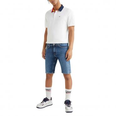 Shorts bermuda Tommy Jeans cinque tasche da uomo blu rif. DM0DM05954