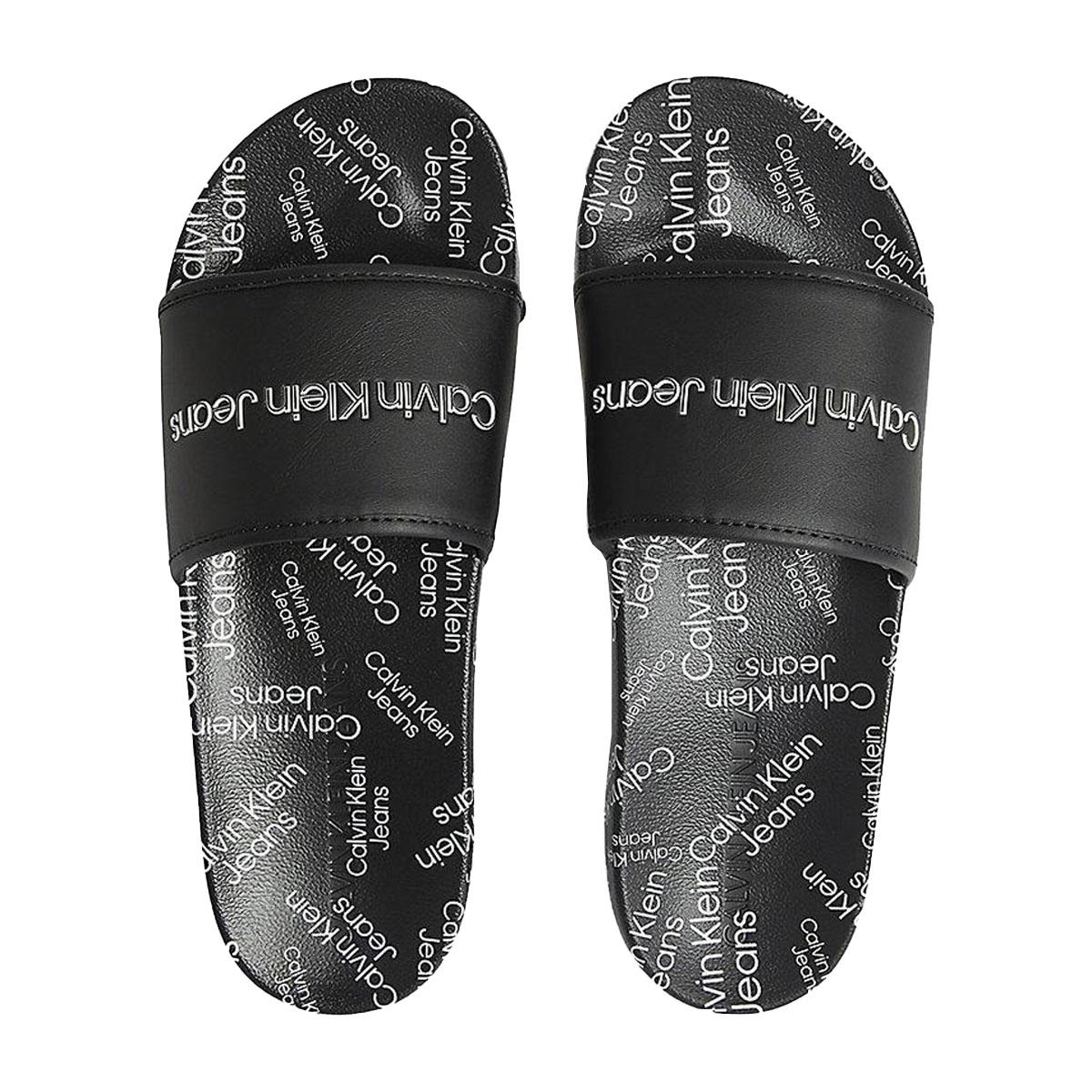 Ciabatte slider Calvin Klein Jeans con logo all over da uomo rif. YM0YM00454