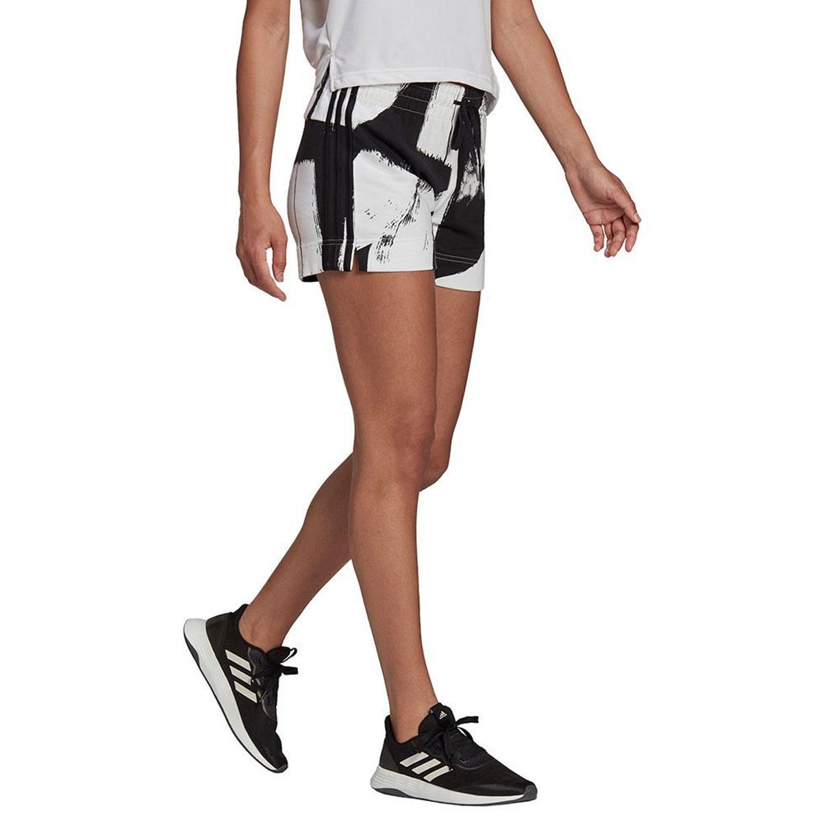 Shorts pantaloncini Adidas Essentials Print 3-Stripes da donna rif. HD9321