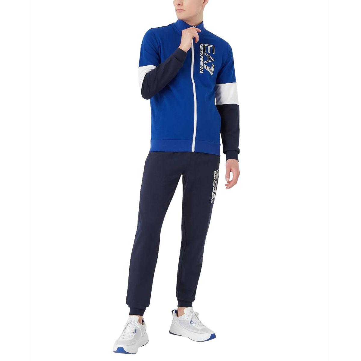 Tuta Emporio Armani EA7 Fundamental Sporty in cotone da uomo rif. 3LPV75  PJ05Z