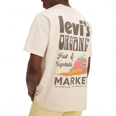 T-shirt Levi's girocollo vestibilità comoda con logo poster da uomo rif.  16143-0499